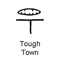 oval, circle, Letter T, mouth, teeth, bread